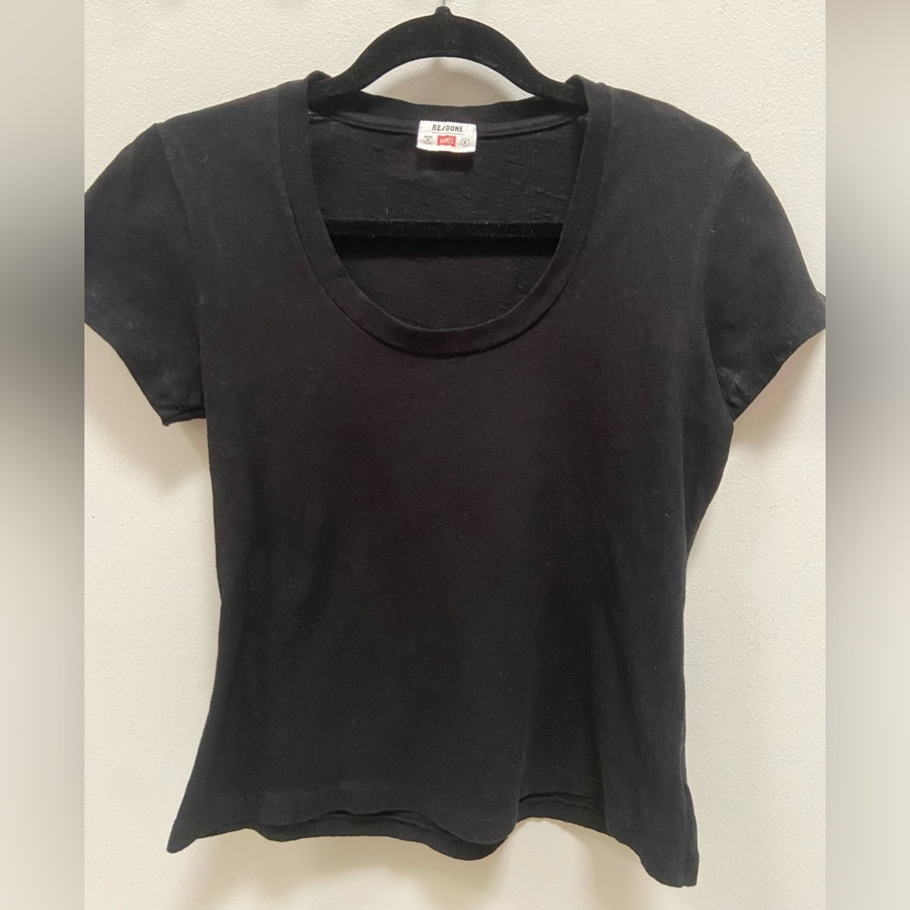 Re/Done + Hanes Scoop Neck Tshirt Small